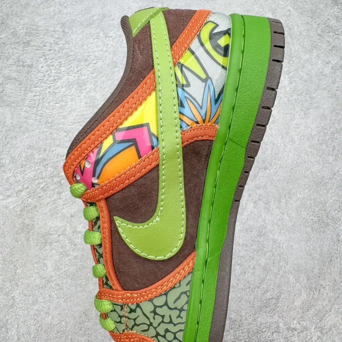 Nike SB Dunk Low Sunflower Brown Green - Image 6