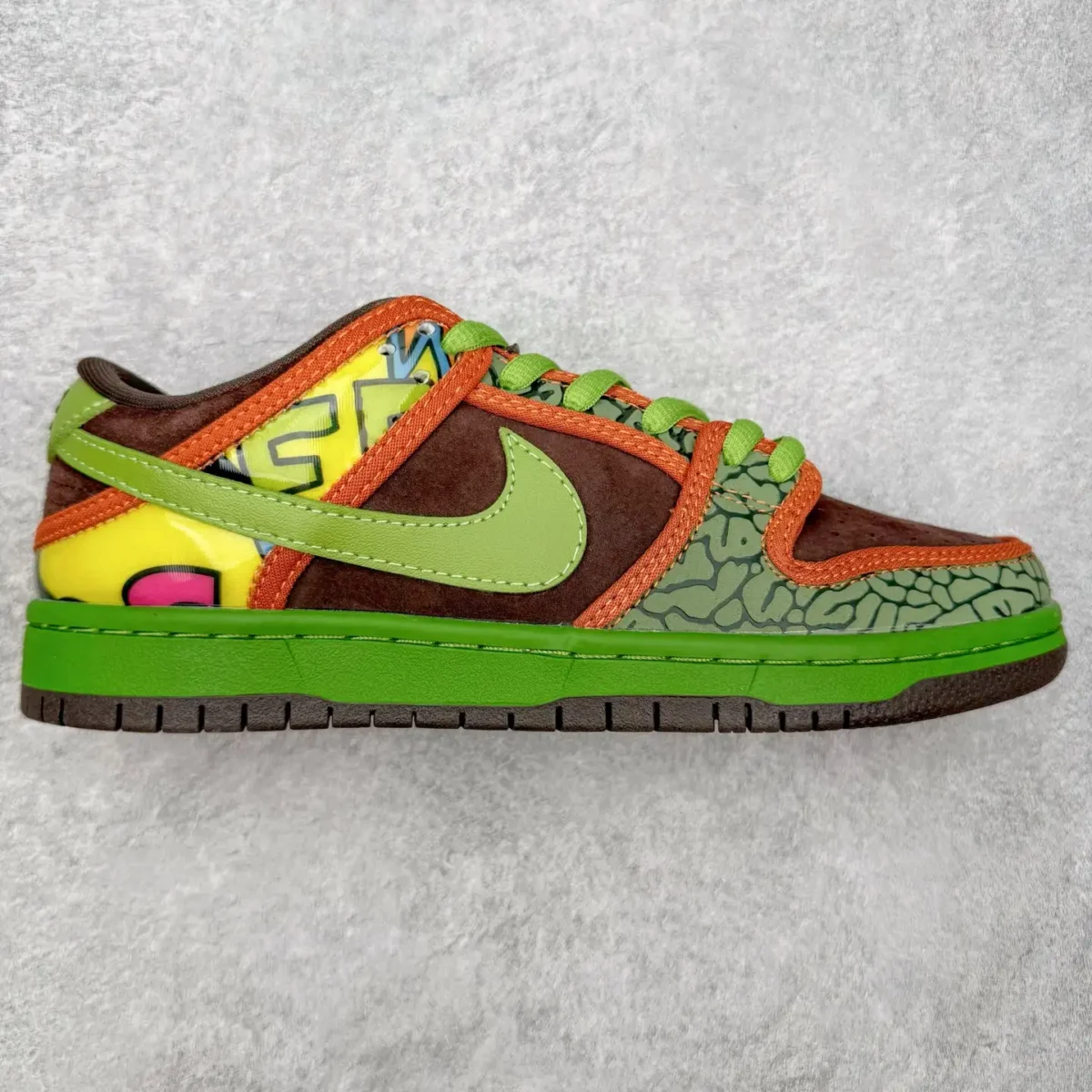 Nike SB Dunk Low Sunflower Brown Green - Image 1
