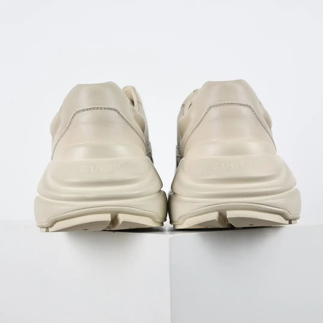 Gucci Rhyton Solid Color Distressed Chunky Sneakers - Image 7