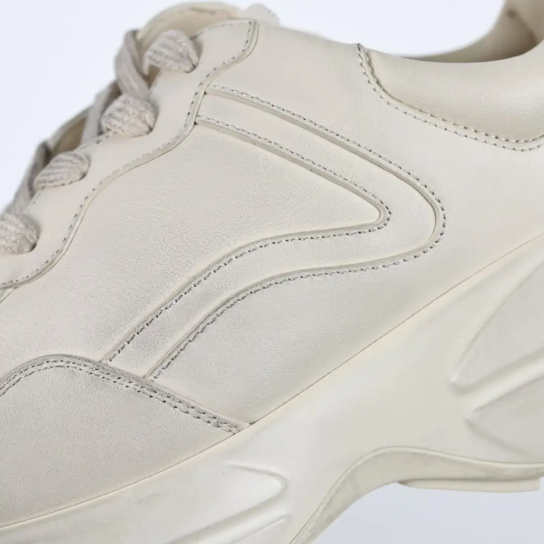 Gucci Rhyton Solid Color Distressed Chunky Sneakers - Image 6