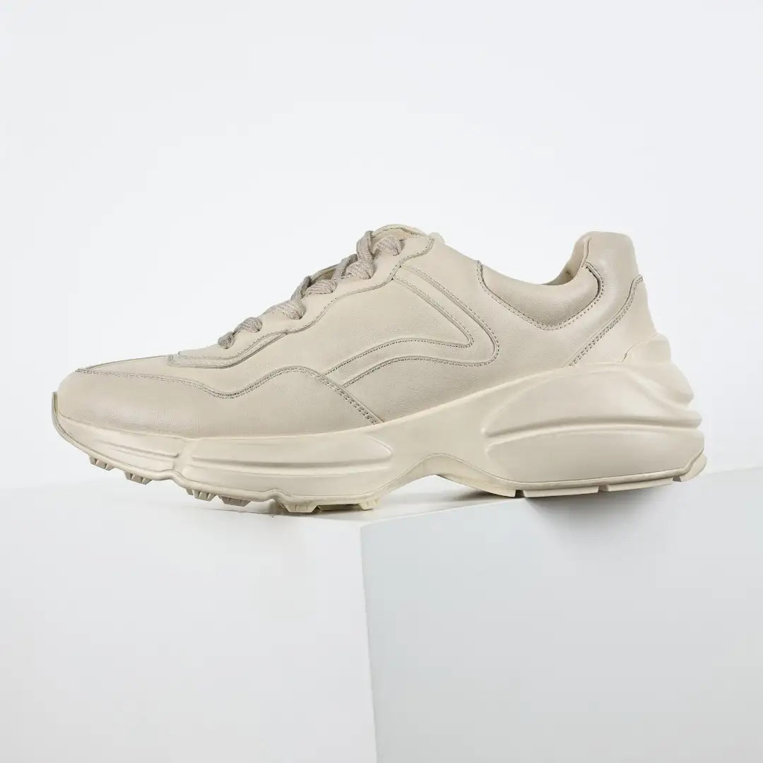 Gucci Rhyton Solid Color Distressed Chunky Sneakers - Image 8