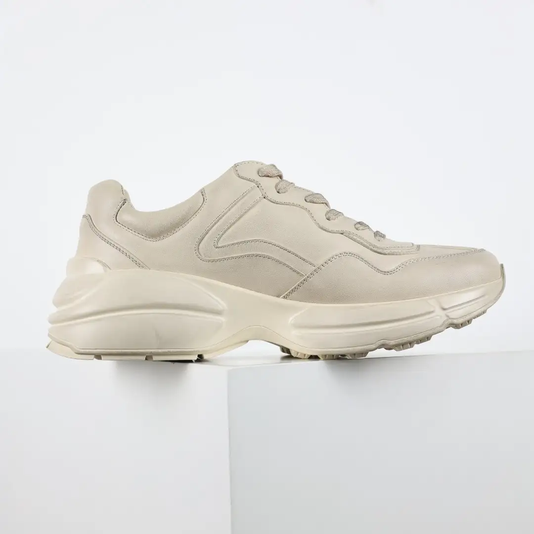 Gucci Rhyton Solid Color Distressed Chunky Sneakers - Image 9