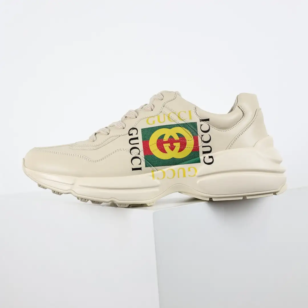 Gucci Rhyton Double G Print Chunky Sneakers - Image 6