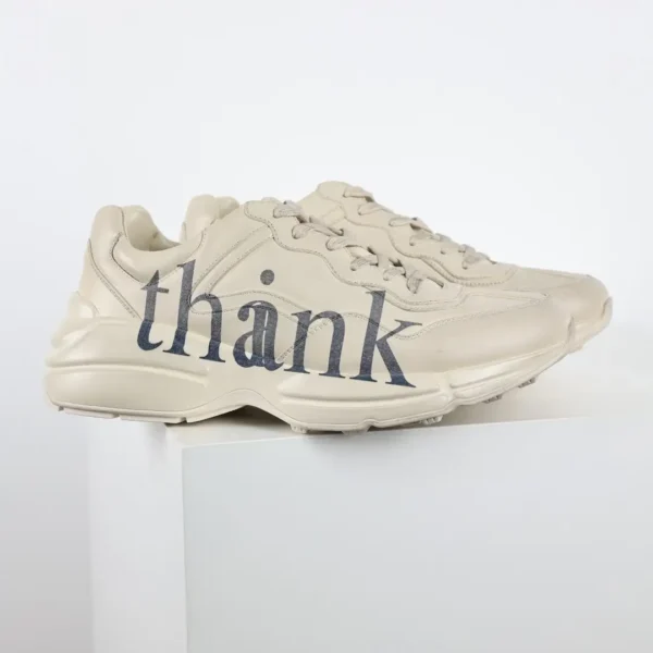 Gucci Rhyton THANK Distressed Chunky Sneakers