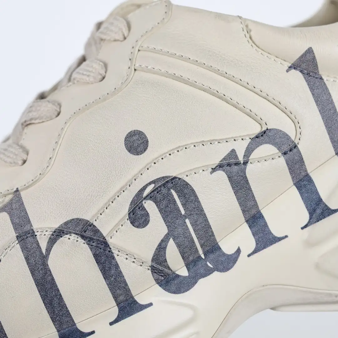 Gucci Rhyton THANK Distressed Chunky Sneakers - Image 6