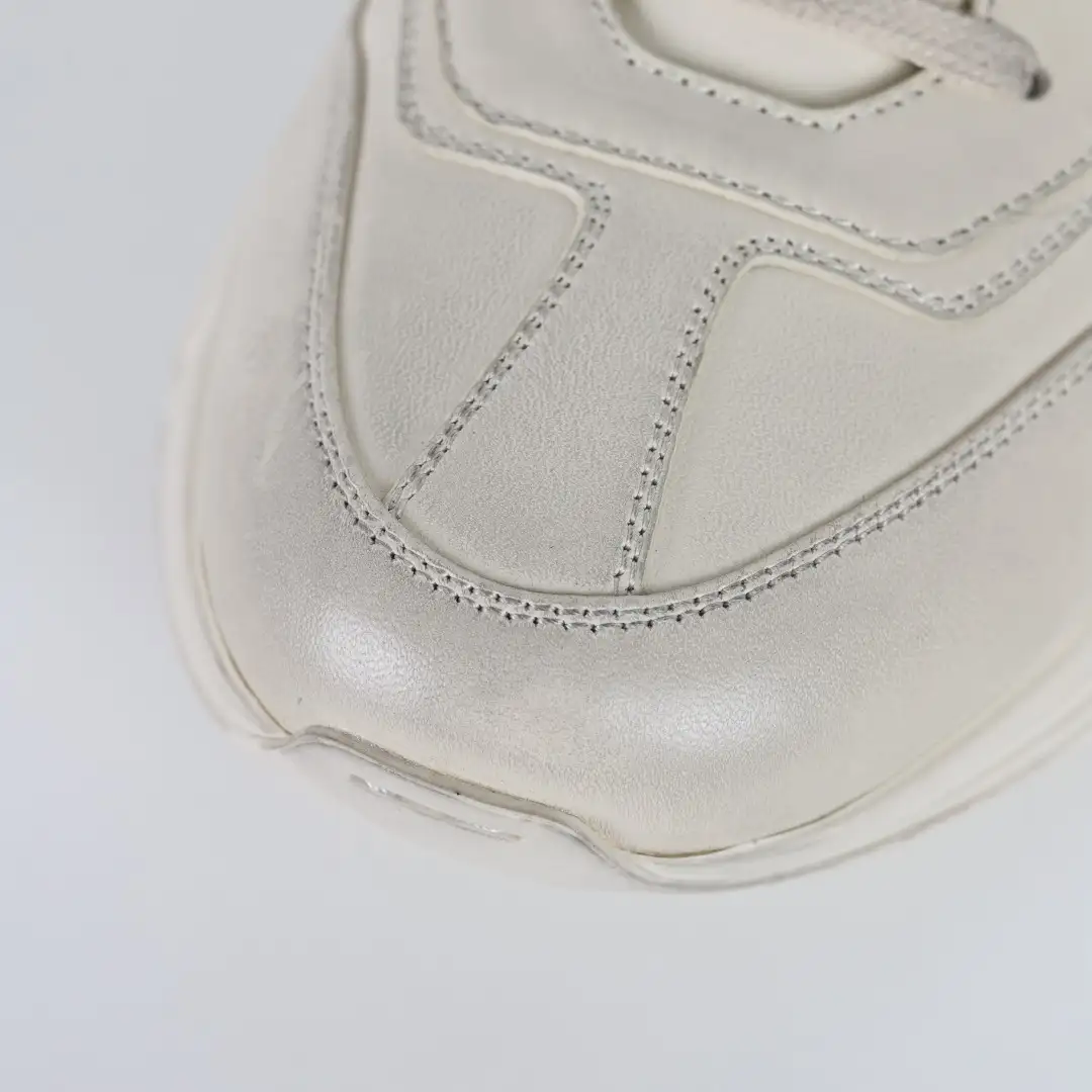 Gucci Rhyton THANK Distressed Chunky Sneakers - Image 7