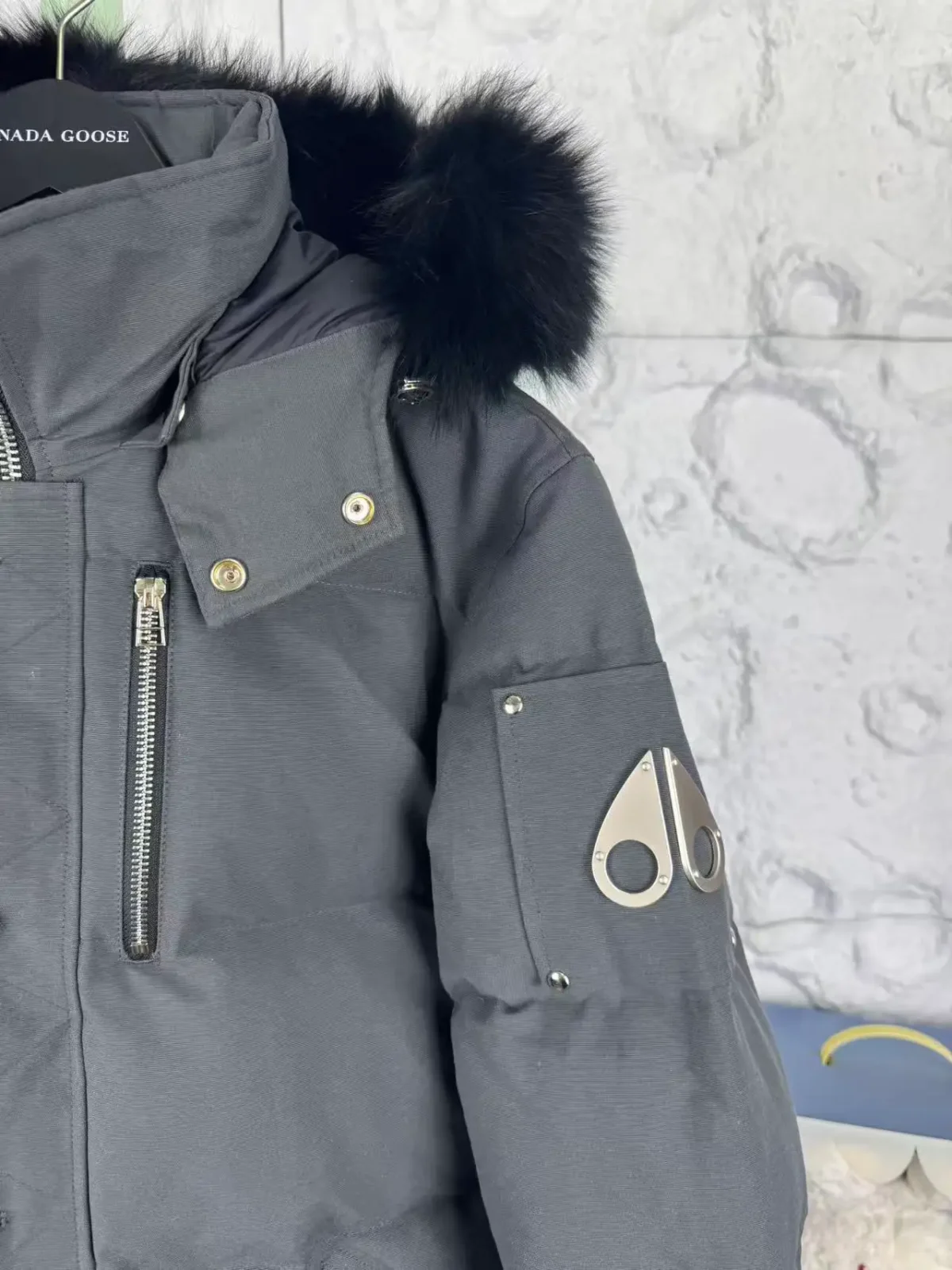 Moose Knuckles Men's Silver-Accent Down Jacket - Image 3