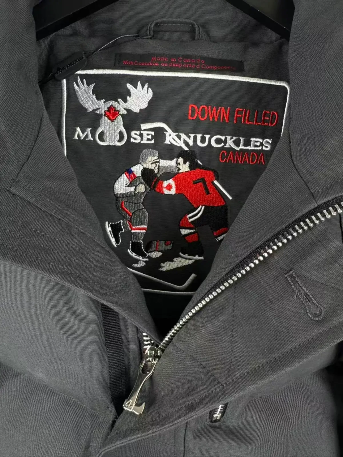 Moose Knuckles Men's Silver-Accent Down Jacket - Image 5
