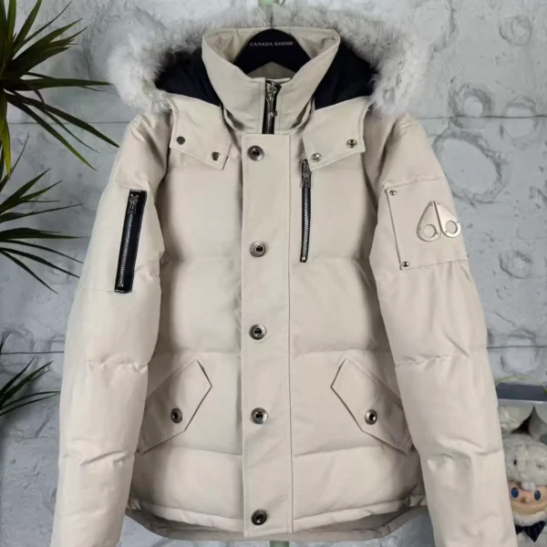 Moose Knuckles Men's Silver-Accent Down Jacket