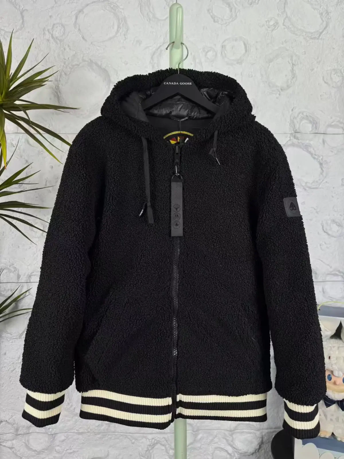 Moose Knuckles Men's Sherpa-Lined Hooded Jacket - Image 1