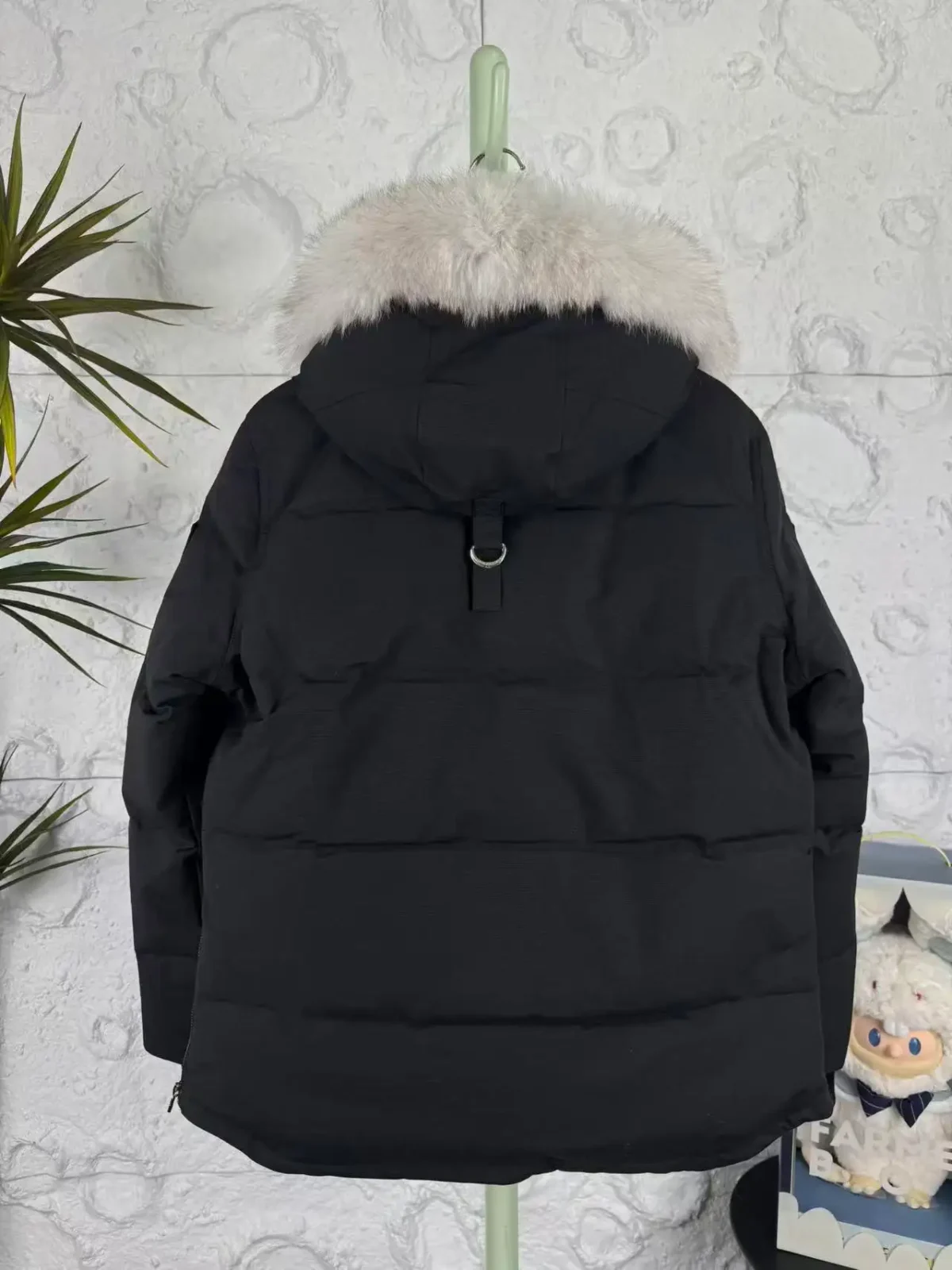 Moose Knuckles Utility Pocket Down Jacket – Black & White Fur Options - Image 8